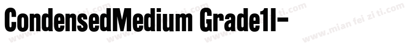 CondensedMedium Grade1I字体转换